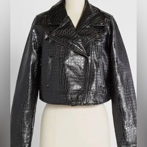 ModCloth Crocodile Rock Moto Jacket - NWT - Size XS